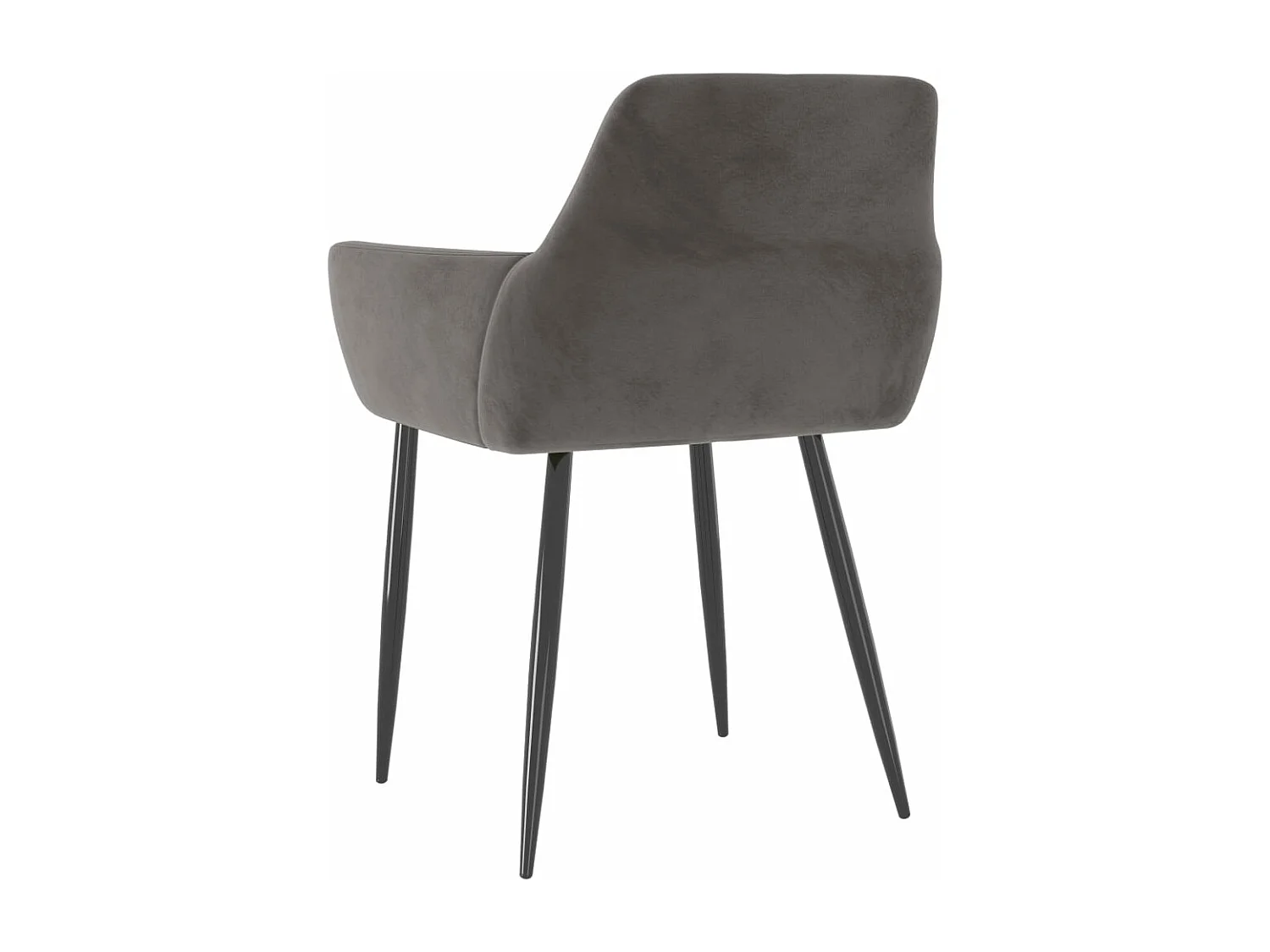 Sillas de comedor 2 unidades terciopelo gris oscuro