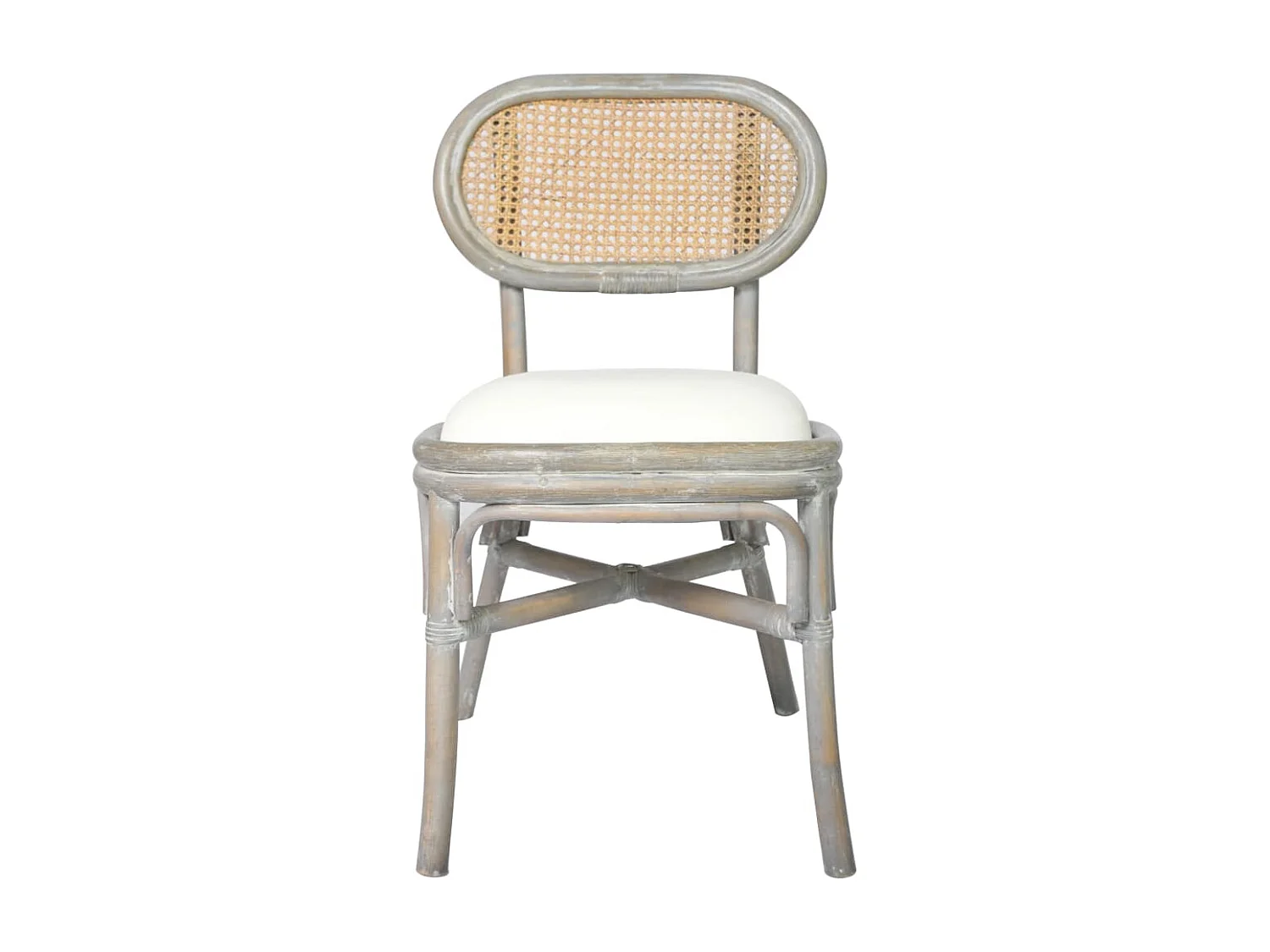 Cadeiras de jantar 4 peças linho cinzento