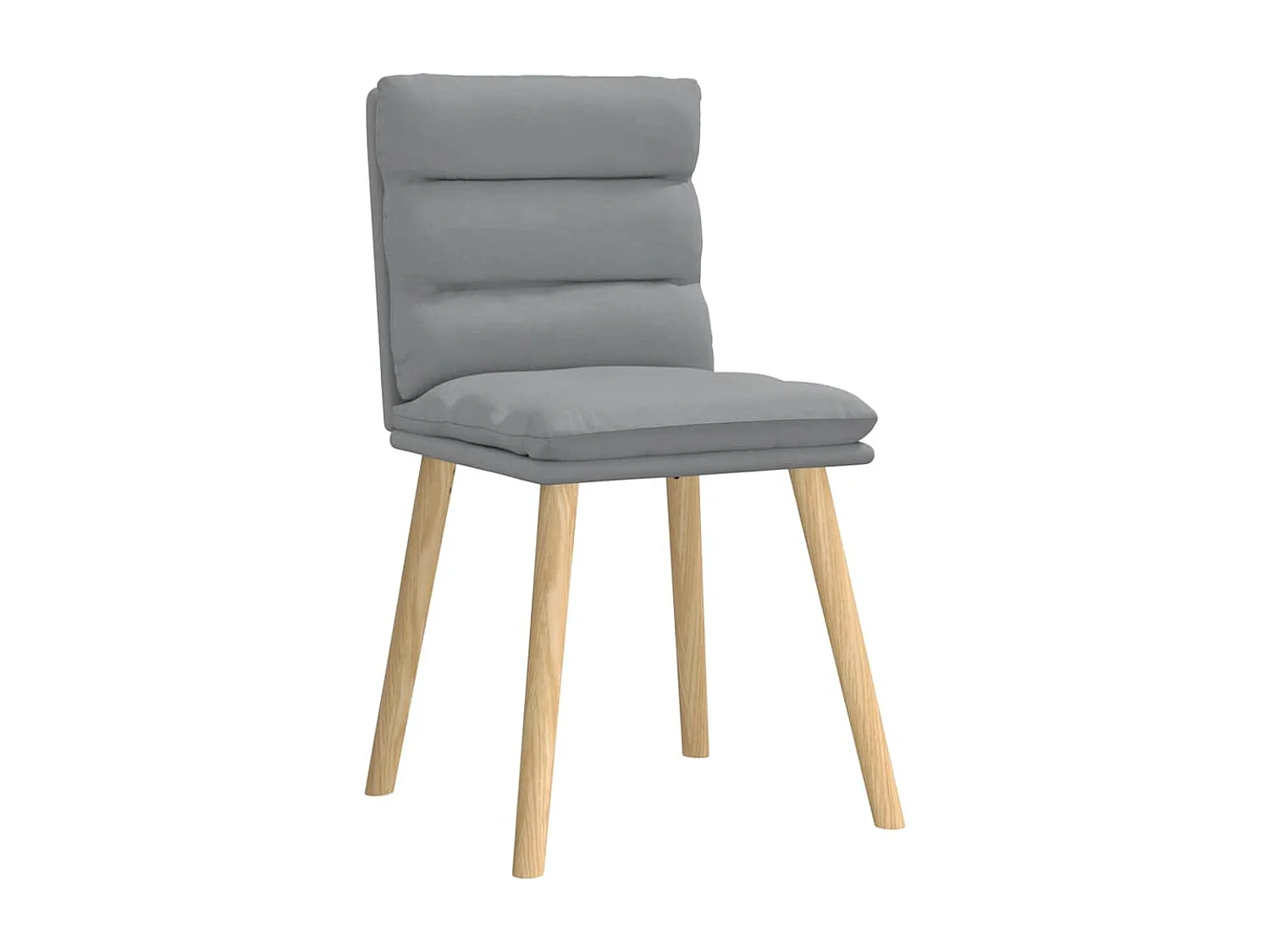 Chaises à manger lot de 2 gris clair tissu