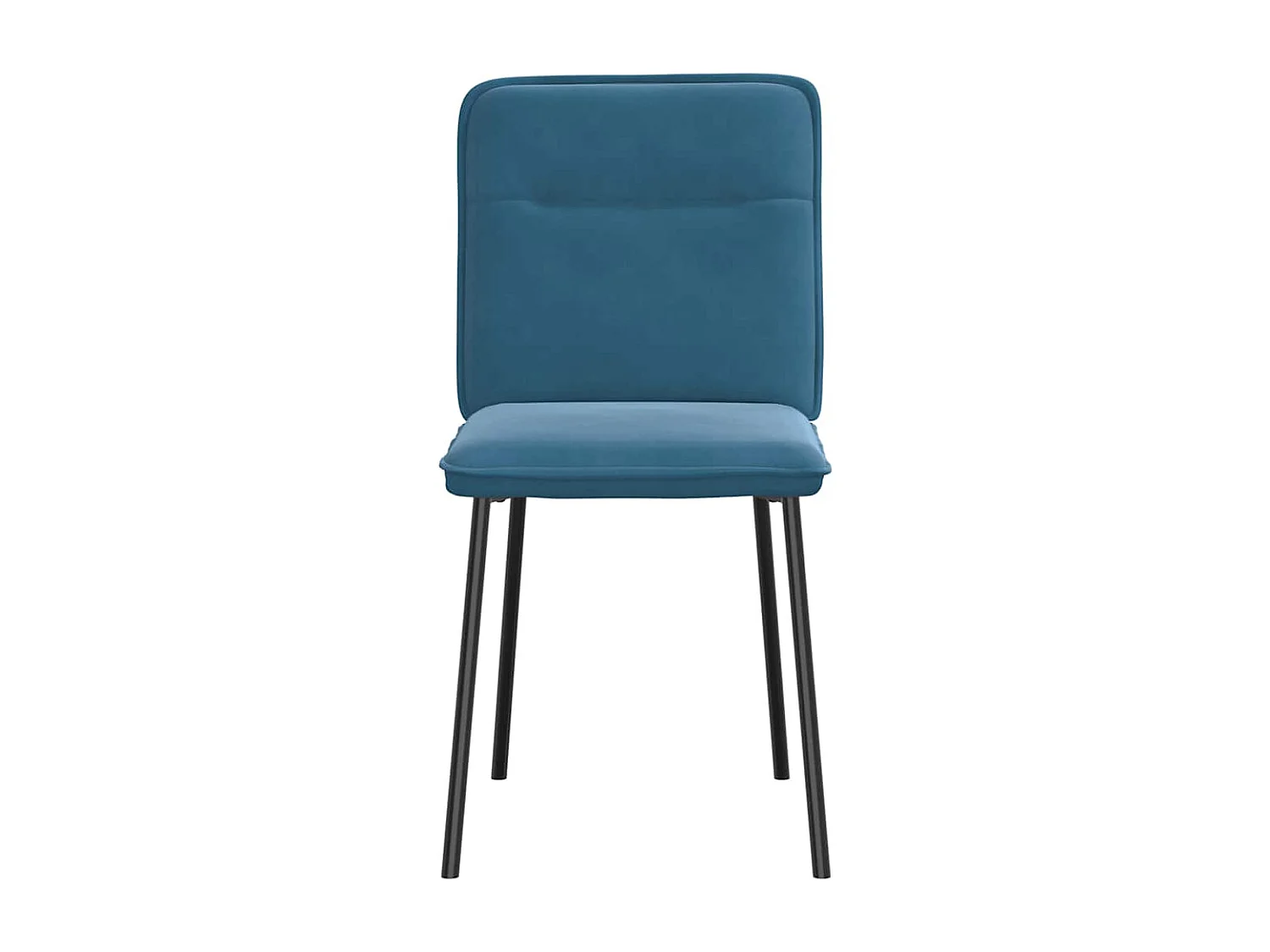 Sillas de comedor 4 unidades terciopelo azul