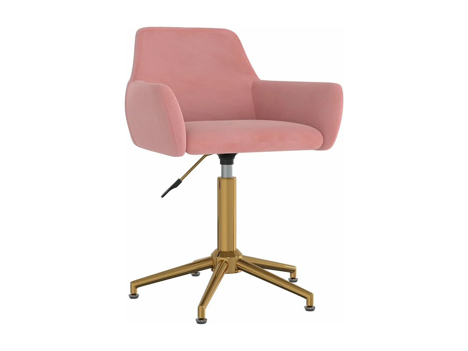 Eetkamerstoelen draaibaar 2 st fluweel roze