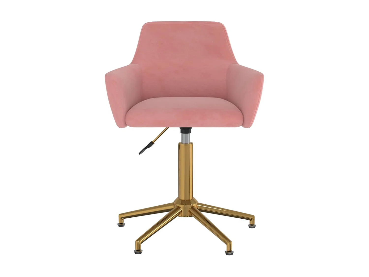 Eetkamerstoelen draaibaar 2 st fluweel roze