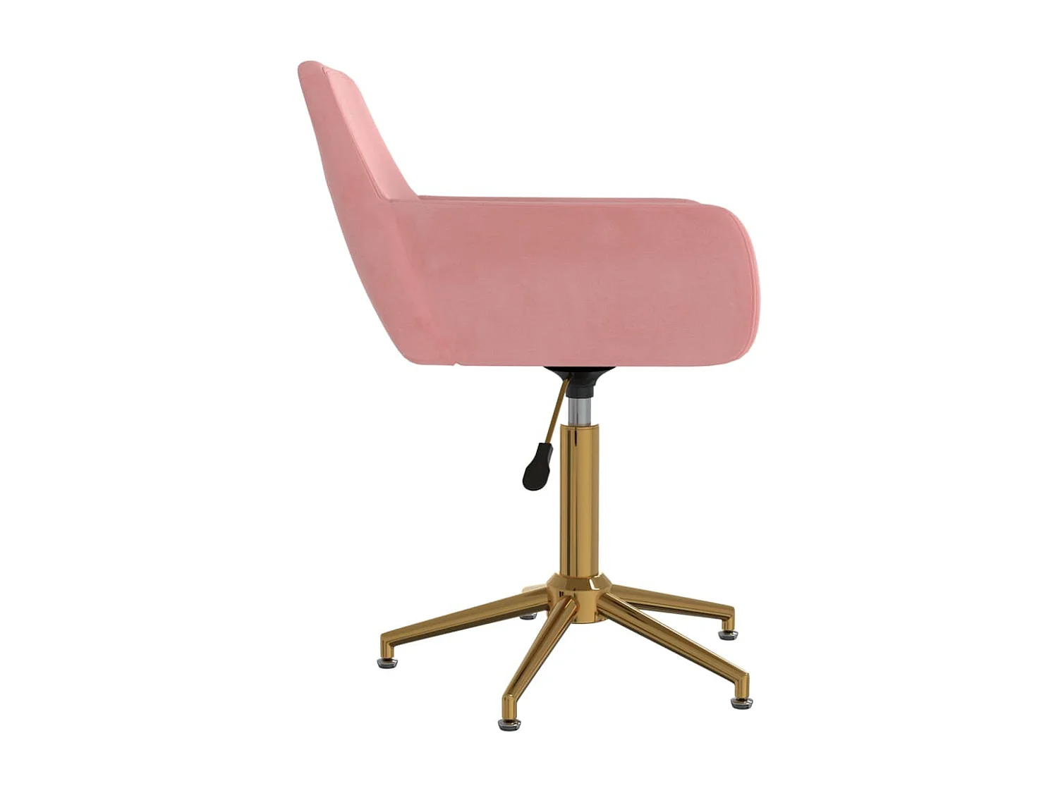 Eetkamerstoelen draaibaar 2 st fluweel roze