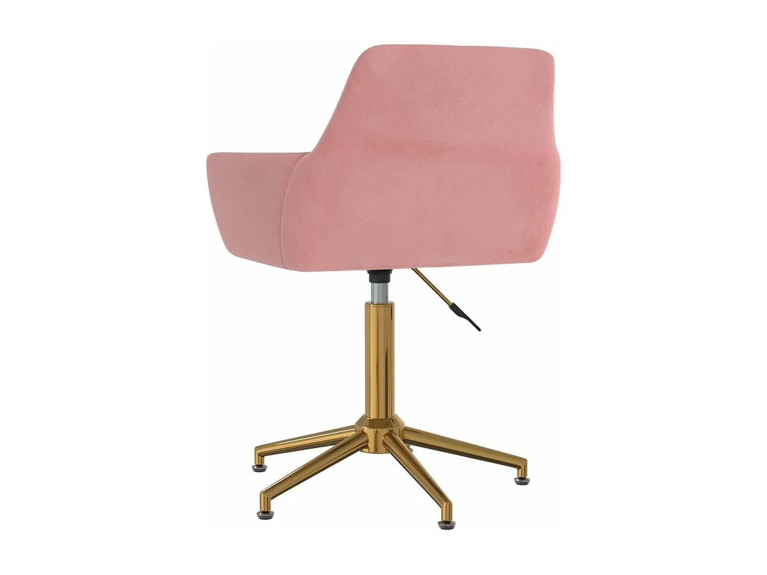 Eetkamerstoelen draaibaar 2 st fluweel roze