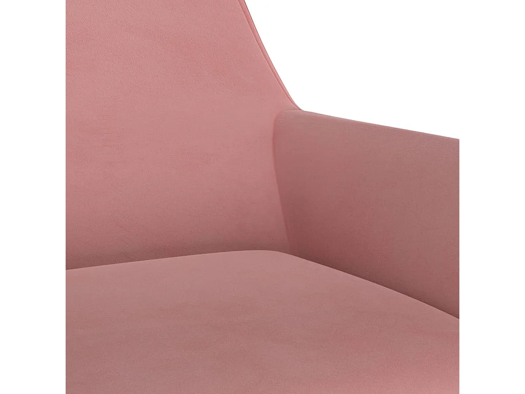 Eetkamerstoelen draaibaar 2 st fluweel roze