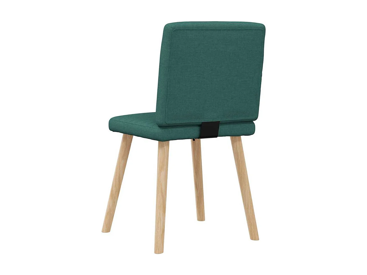 Chaises à manger lot de 2 vert foncé tissu