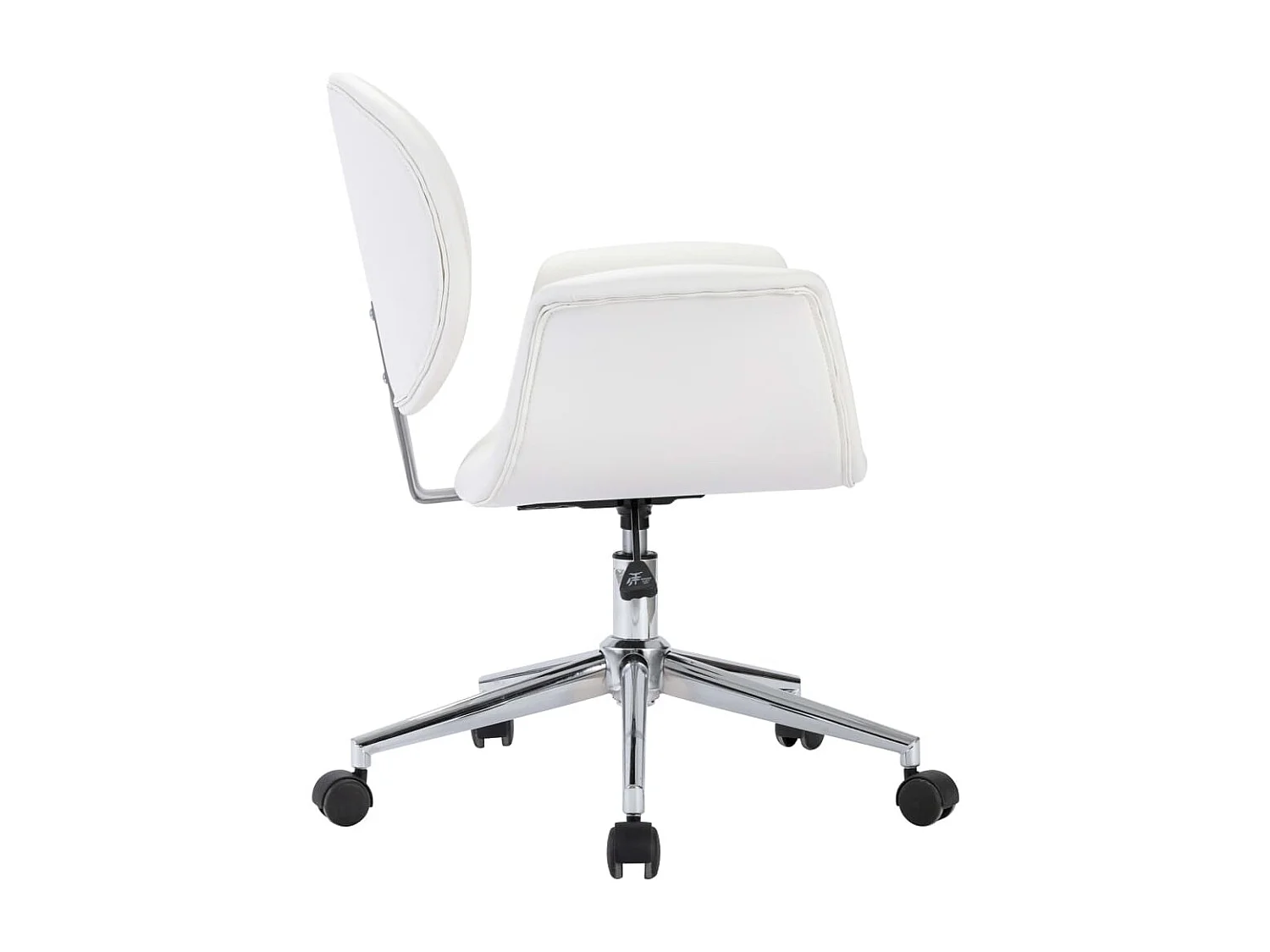 Eetkamerstoelen draaibaar 2 st kunstleer wit