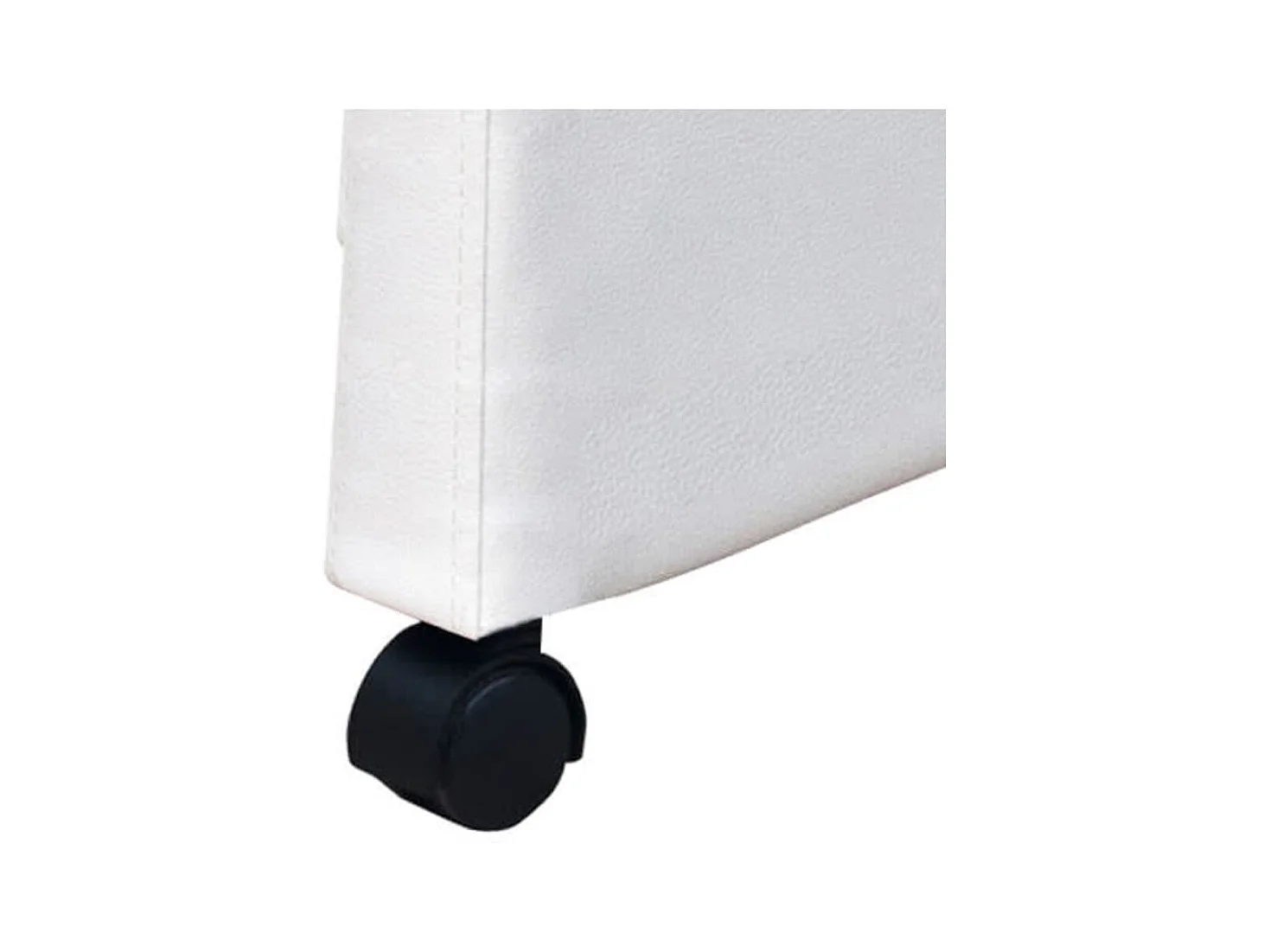 Sillas de comedor 2 unidades cuero sintético blanco