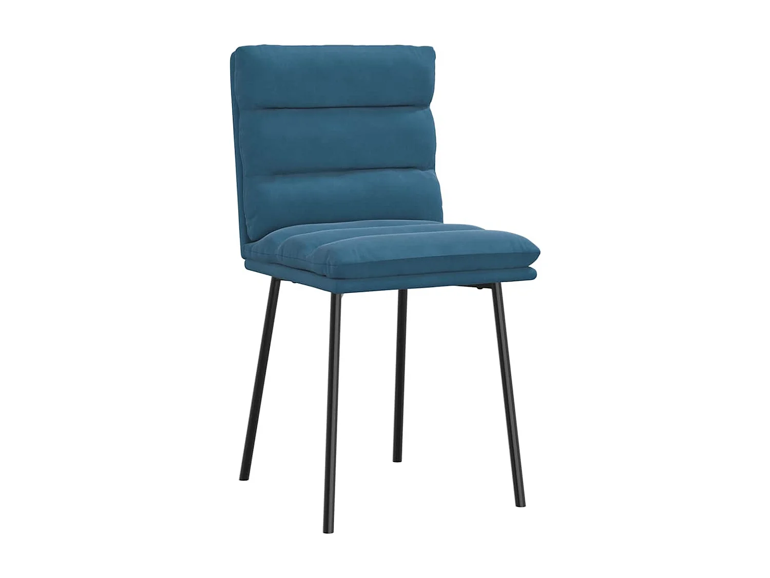 Chaises à manger lot de 4 Bleu Velours