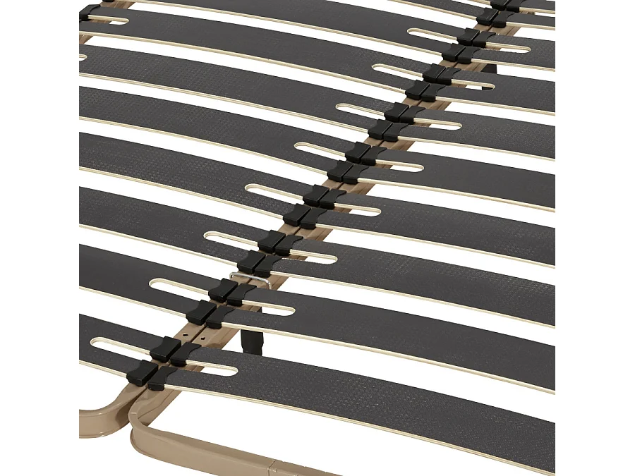 Sommier à lattes 2x80x200 C310 - 22 lates bois - Fabrication française