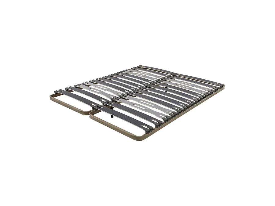 Sommier à lattes 2x90x200 C413 - 26 lattes bois - Fabrication française
