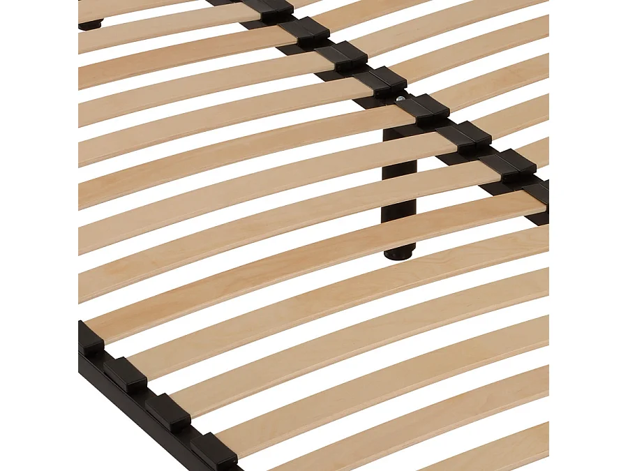 Sommier à lattes démontable + pieds 140x190 - 36 lattes bois - Fabrication française
