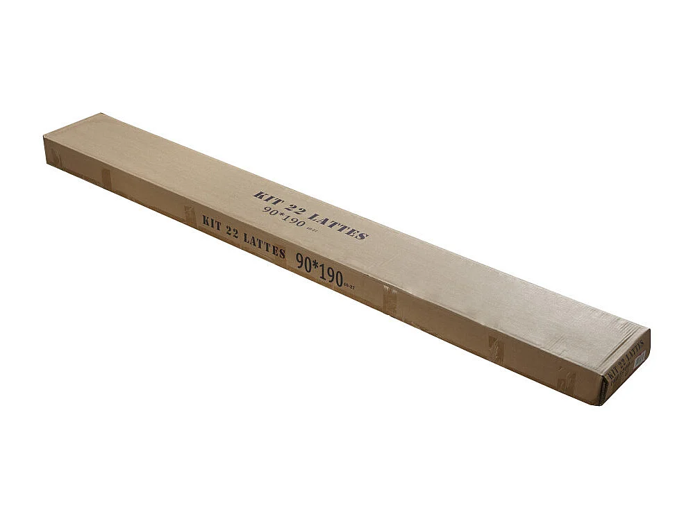 Sommier démontable + pieds 90x190 22 lattes - 22 lattes bois - Fabrication française