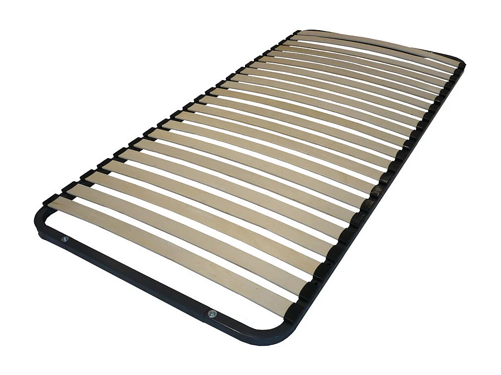 Sommier démontable + pieds 90x190 22 lattes - 22 lattes bois - Fabrication française