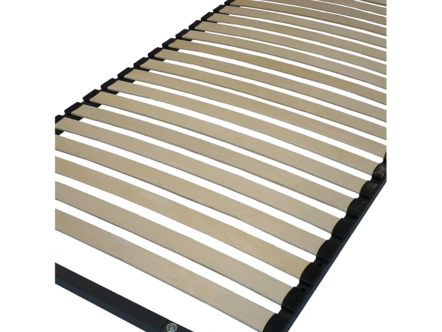 Sommier démontable + pieds 90x190 22 lattes - 22 lattes bois - Fabrication française