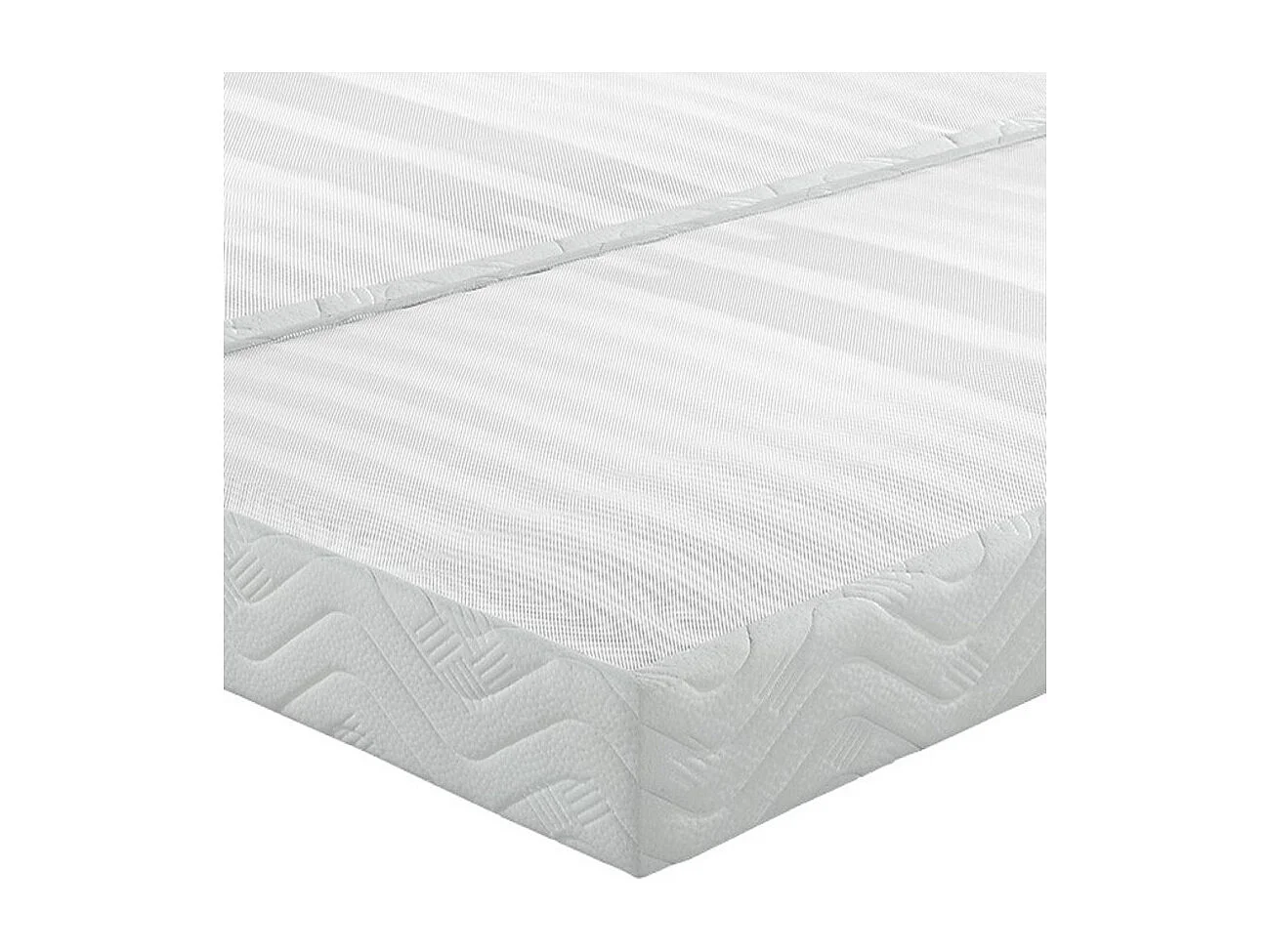 Sommier tapissier 70+70x190 Omega blanc 18 lattes