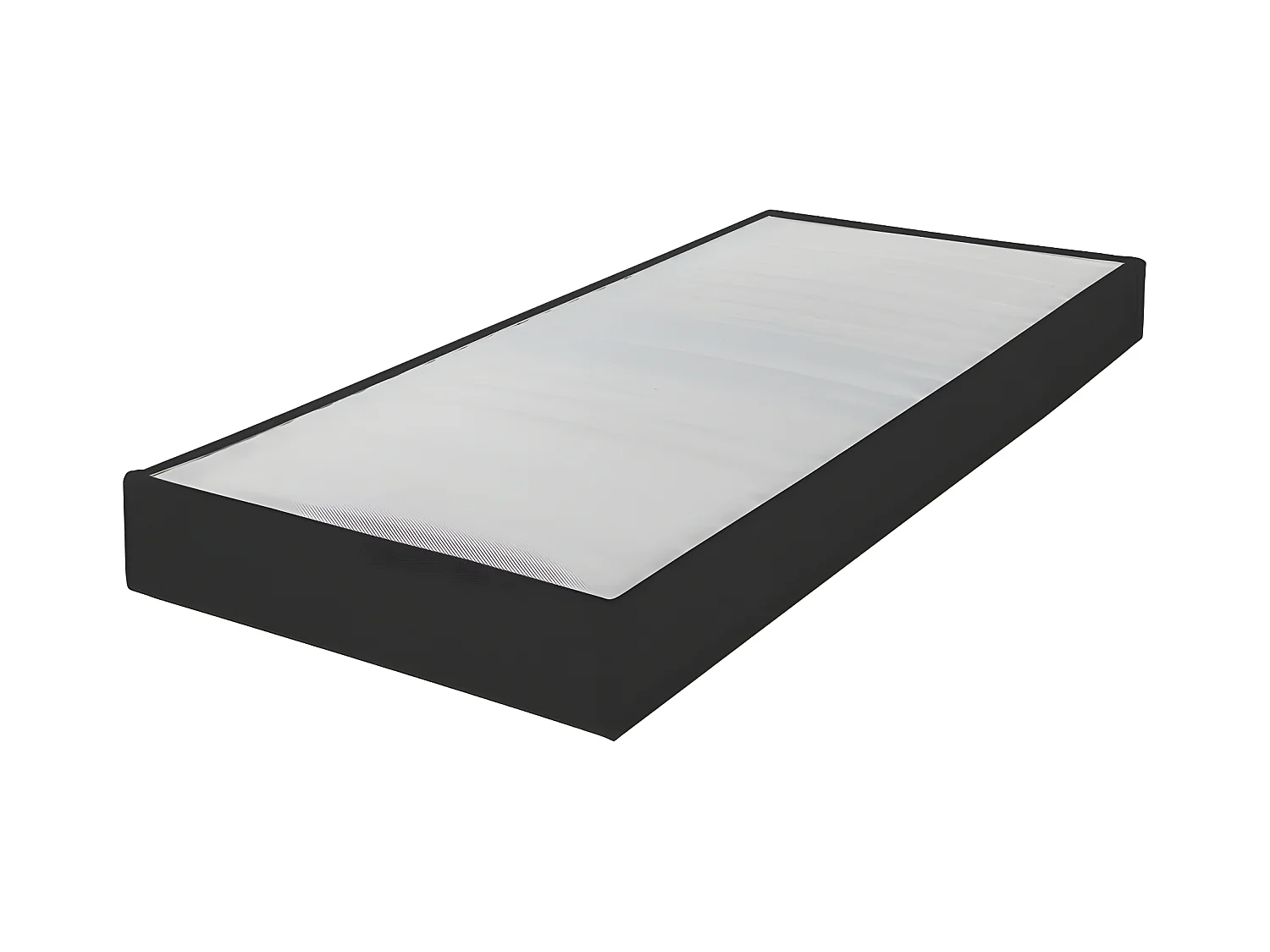 Sommier tapissier Omega anthracite 1 place