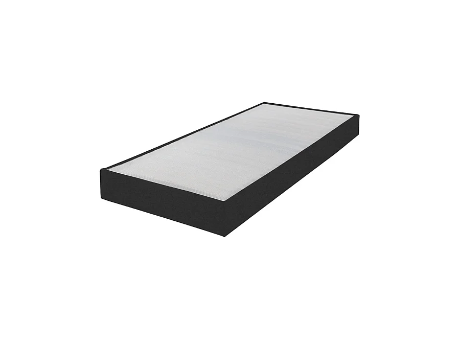 Sommier tapissier Omega anthracite 1 place