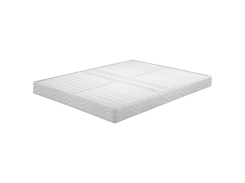 Sommier tapissier 140x200 Omega blanc 2x18 lattes