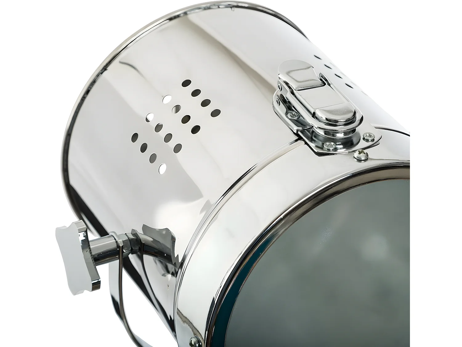 Lampe à poser en bois et métal noir H.68 cm