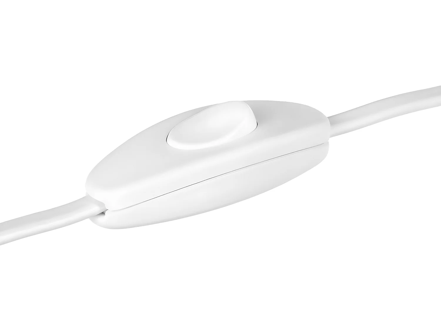 Lampe trépied à poser en Polypropylène coloris blanc, pieds en bambou naturel