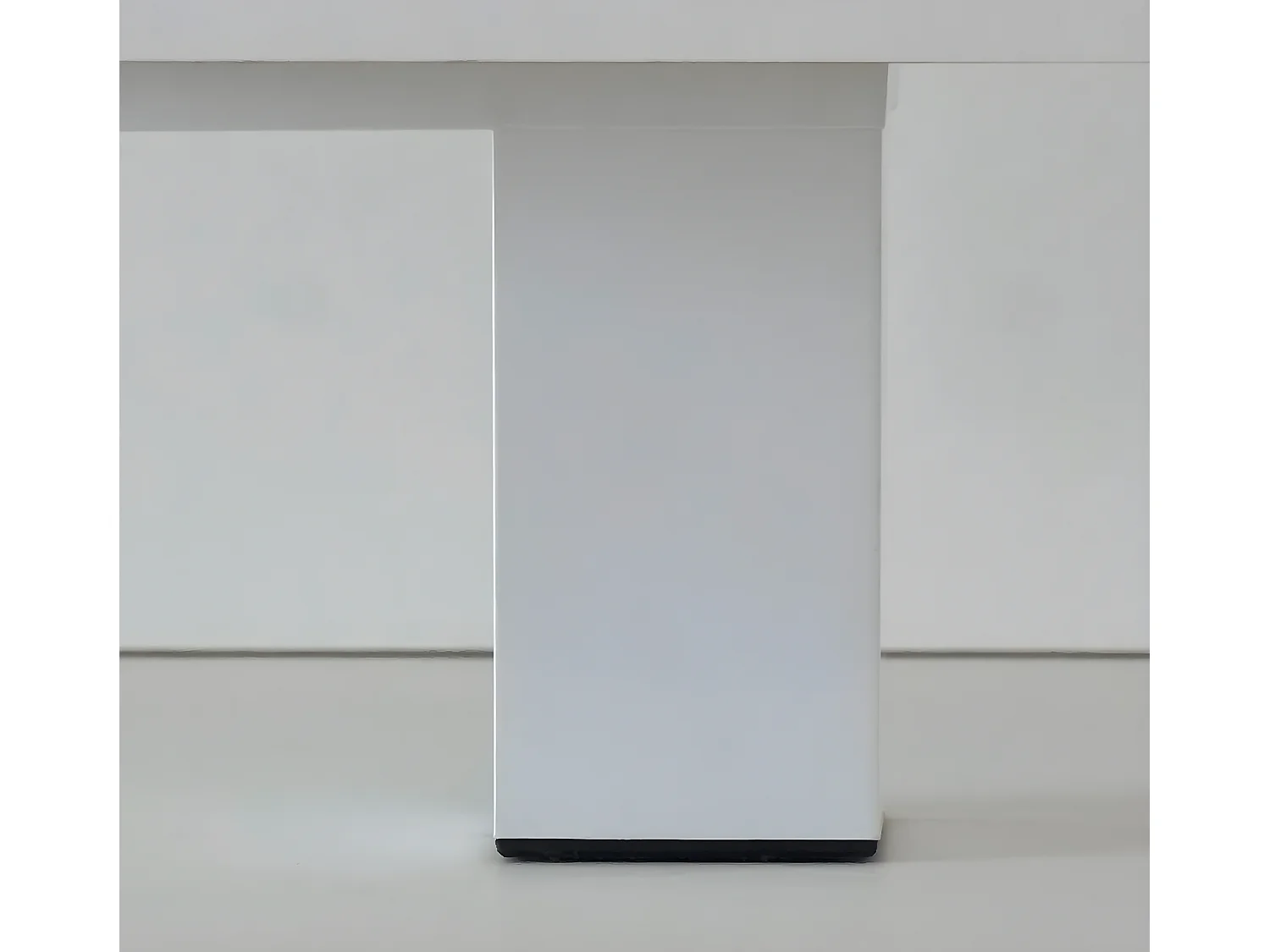 Commode Meuble à chaussures 4 portes blanc brillant - Hauteur 98 x Longueur 97 x Profondeur 17 cm