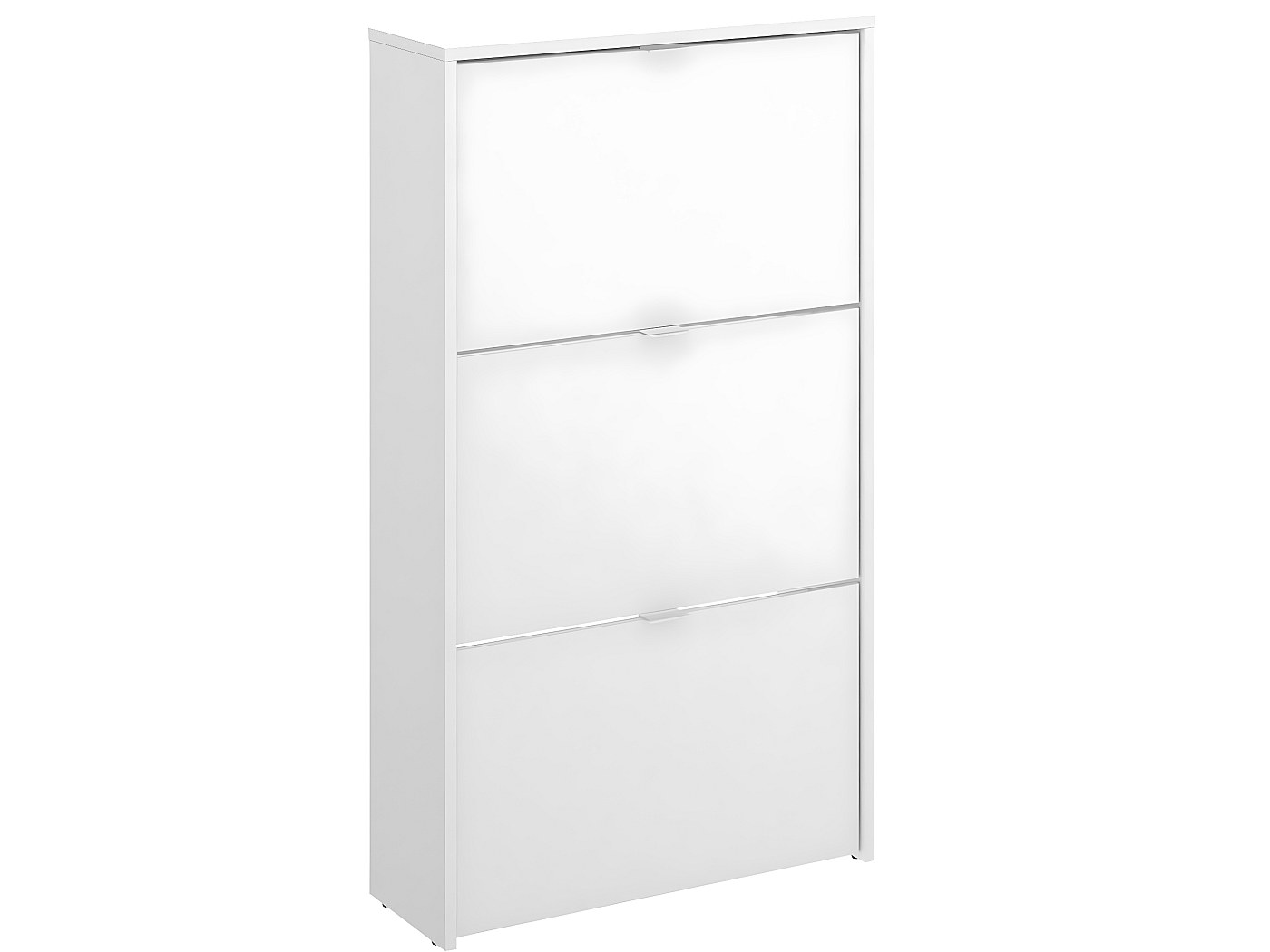 Commode meuble à chaussures 3 portes coloris blanc Longueur 61 x