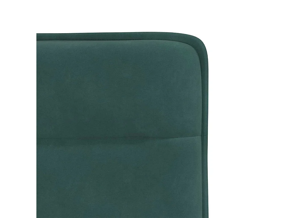 Chaises à manger lot de 2 Vert foncé Velours