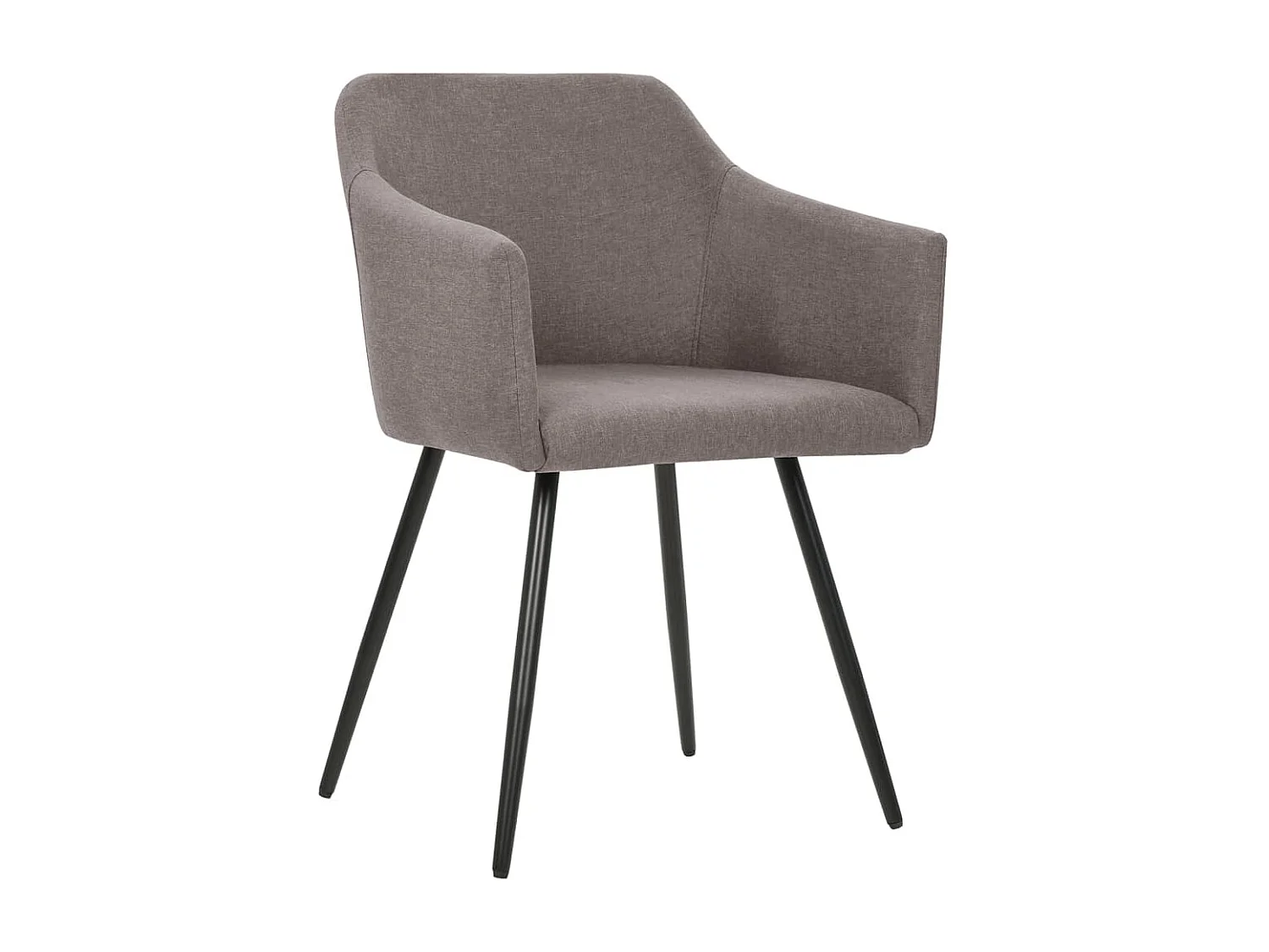Sillas de comedor 4 unidades tela taupe