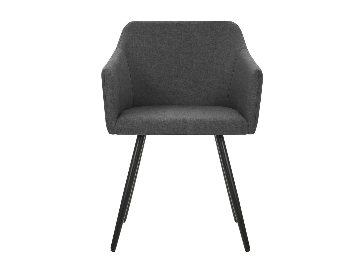 323094 Dining Chairs 2 pcs Dark Grey Fabric