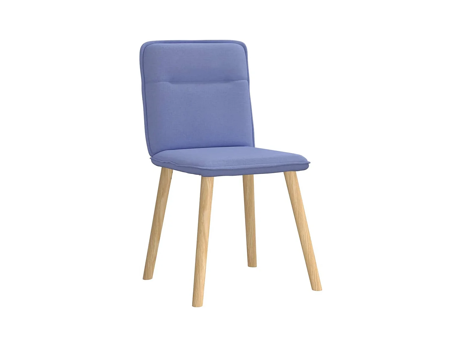 Chaises à manger lot de 4 bleu jean tissu