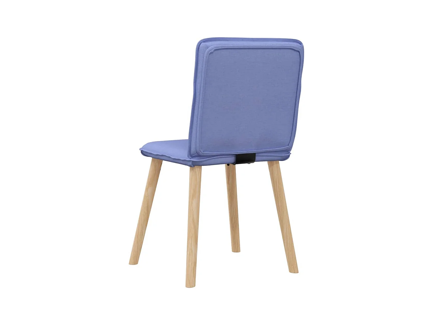 Chaises à manger lot de 4 bleu jean tissu