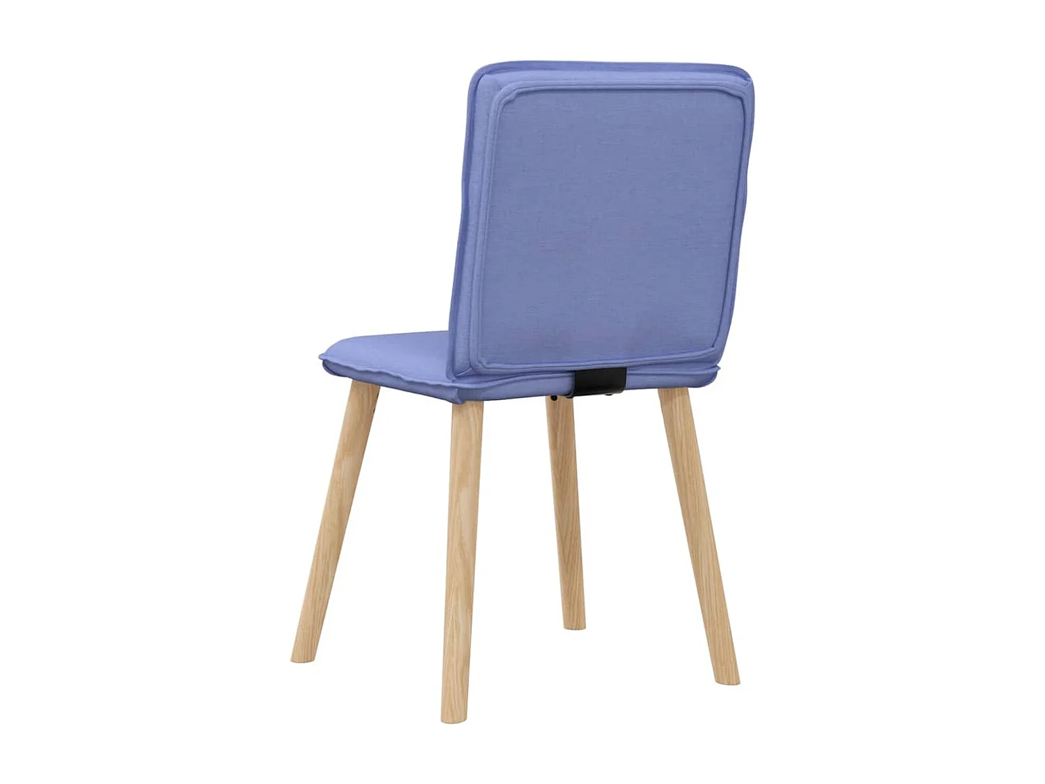 Chaises à manger lot de 4 bleu jean tissu
