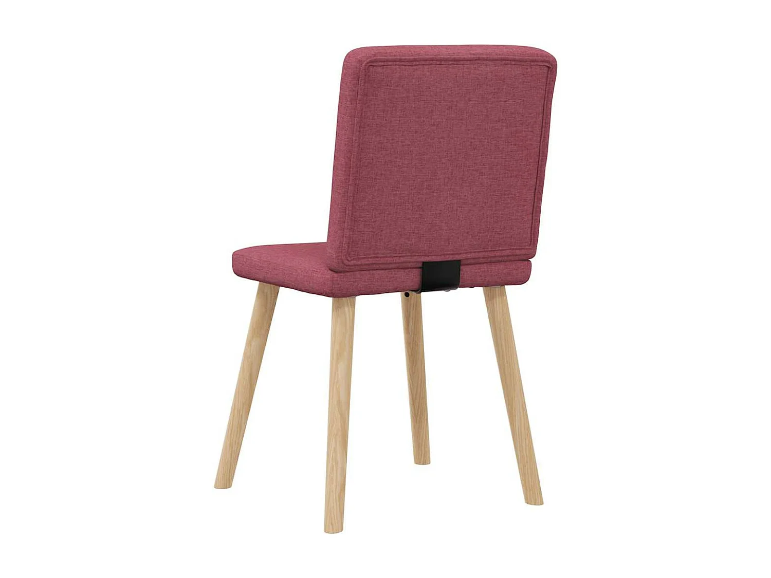 Chaises à manger lot de 2 rouge bordeaux tissu