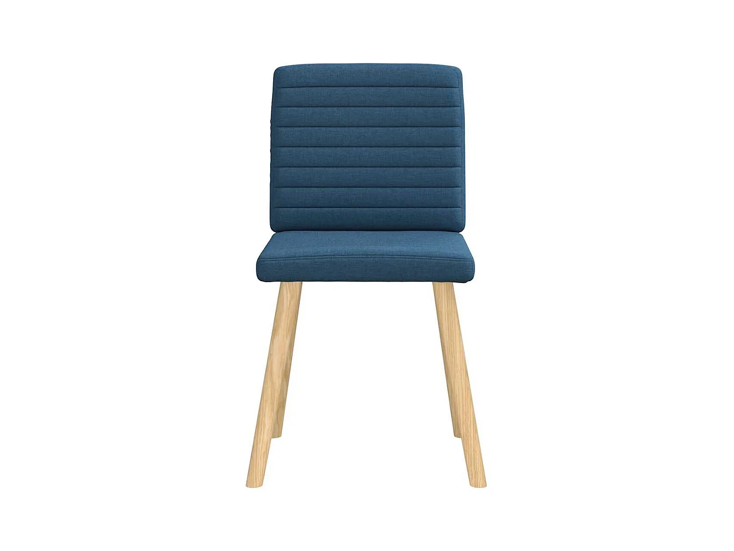 Chaises à manger lot de 4 bleu tissu