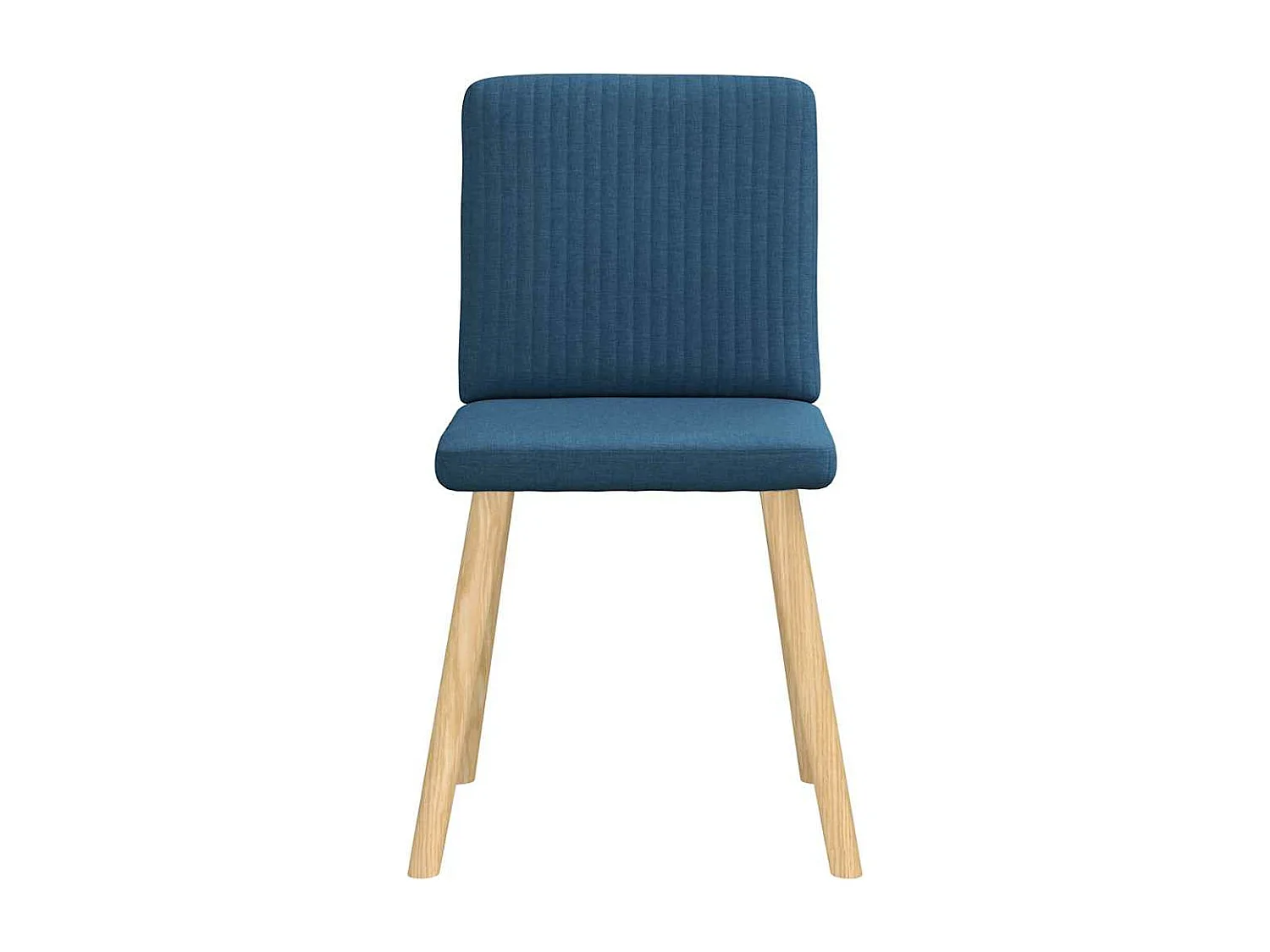 Chaises à manger lot de 4 bleu tissu