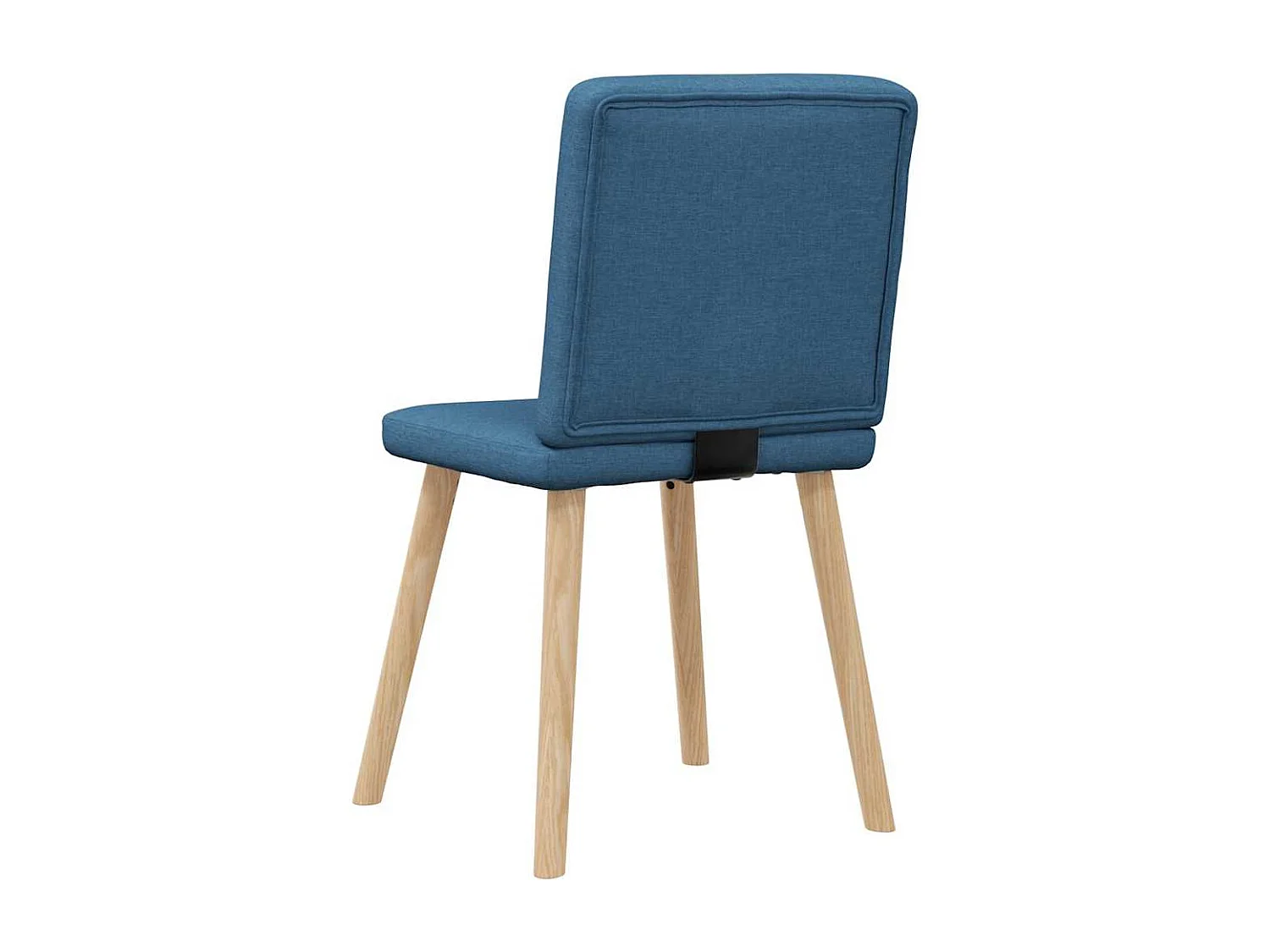 Chaises à manger lot de 4 bleu tissu