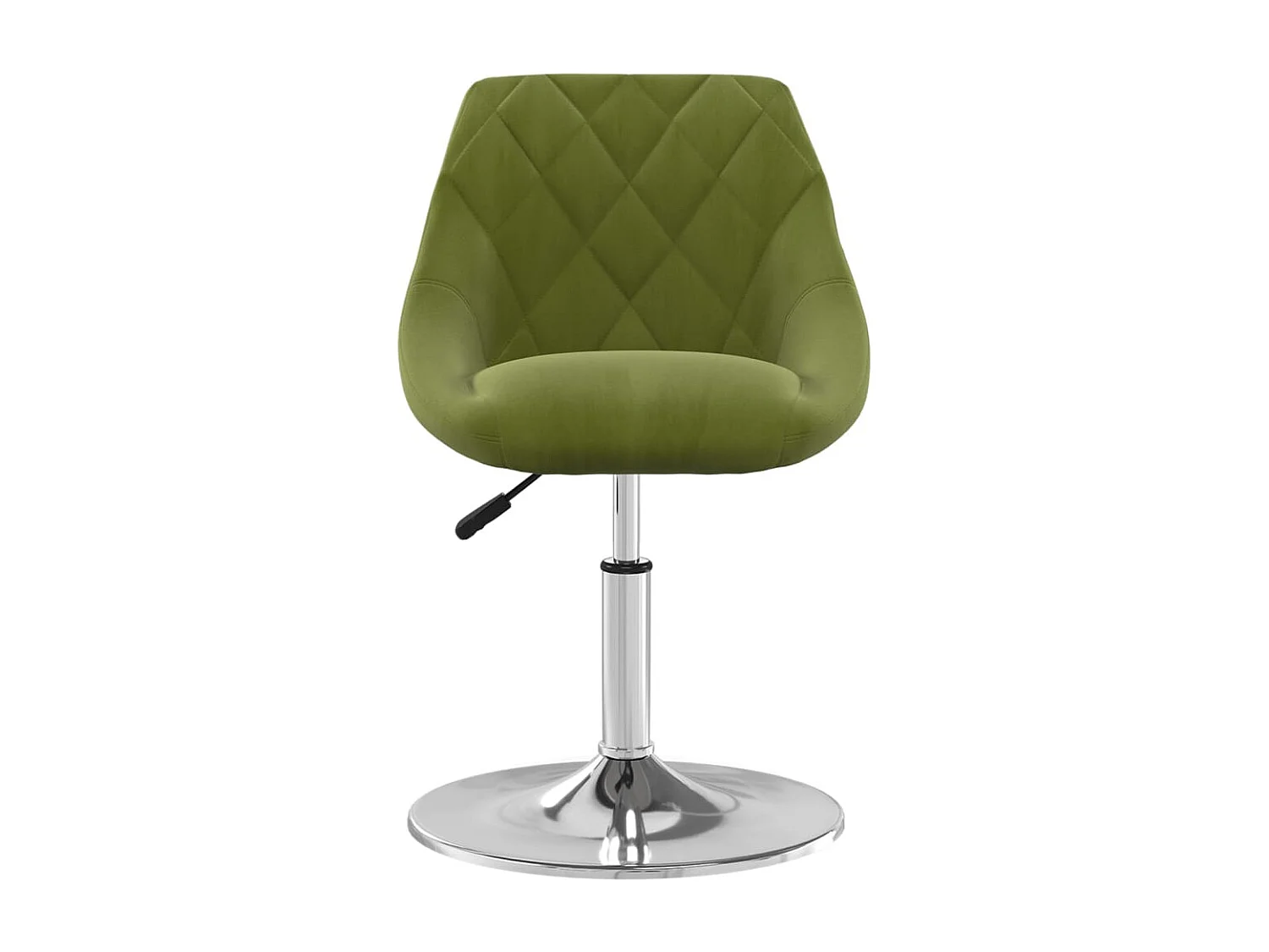 Sillas de comedor giratorias 6 unidades terciopelo verde claro