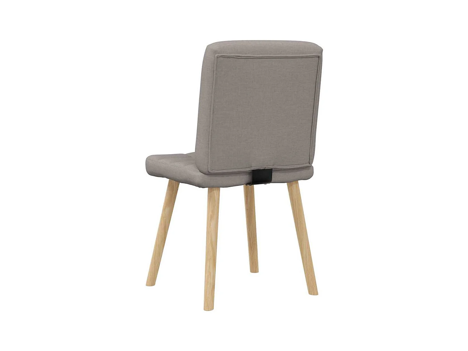 Chaises à manger lot de 2 taupe tissu