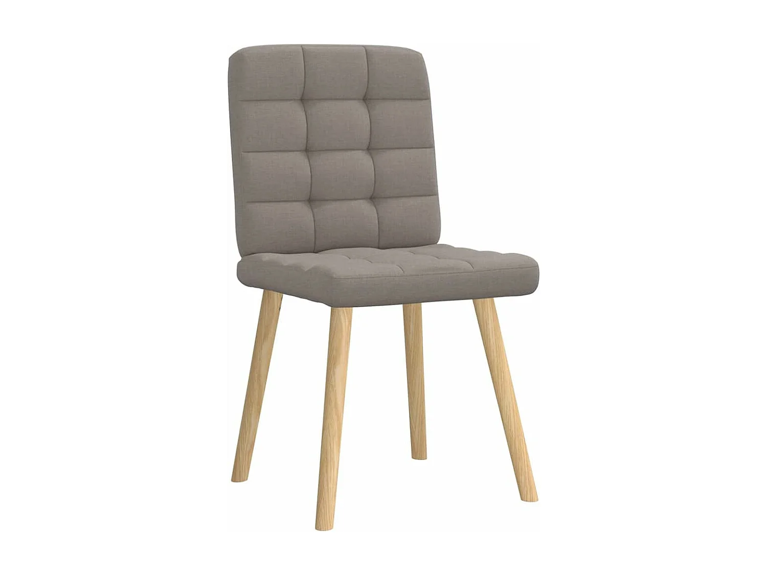 Chaises à manger lot de 2 taupe tissu