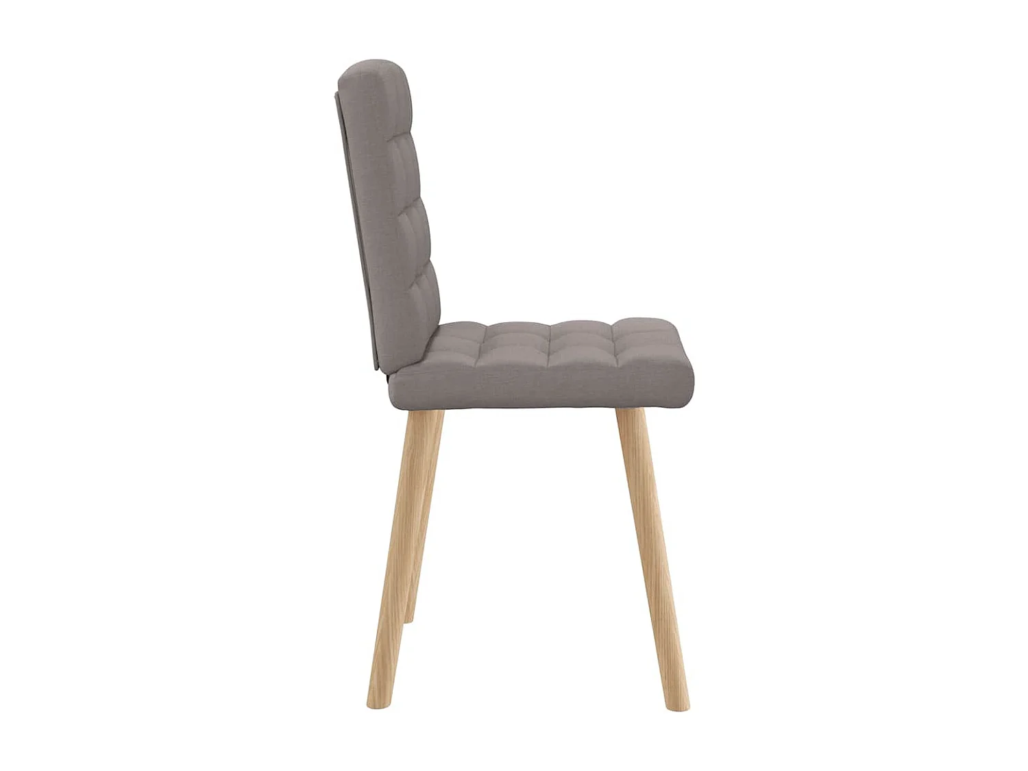 Chaises à manger lot de 2 taupe tissu
