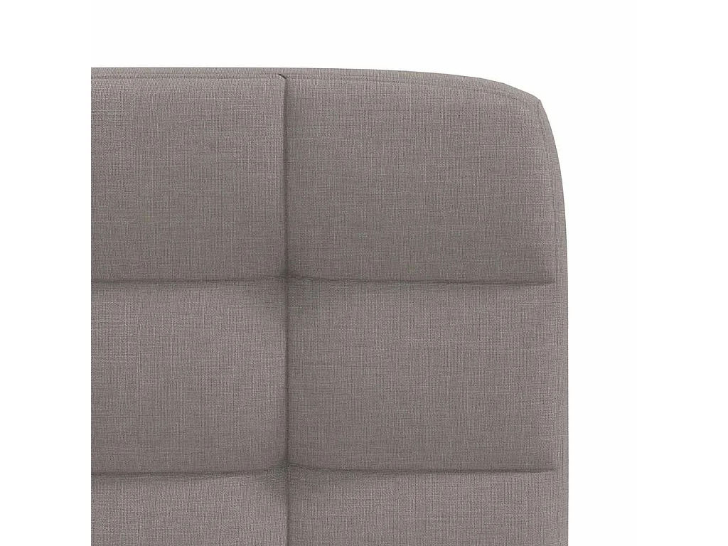 Chaises à manger lot de 2 taupe tissu