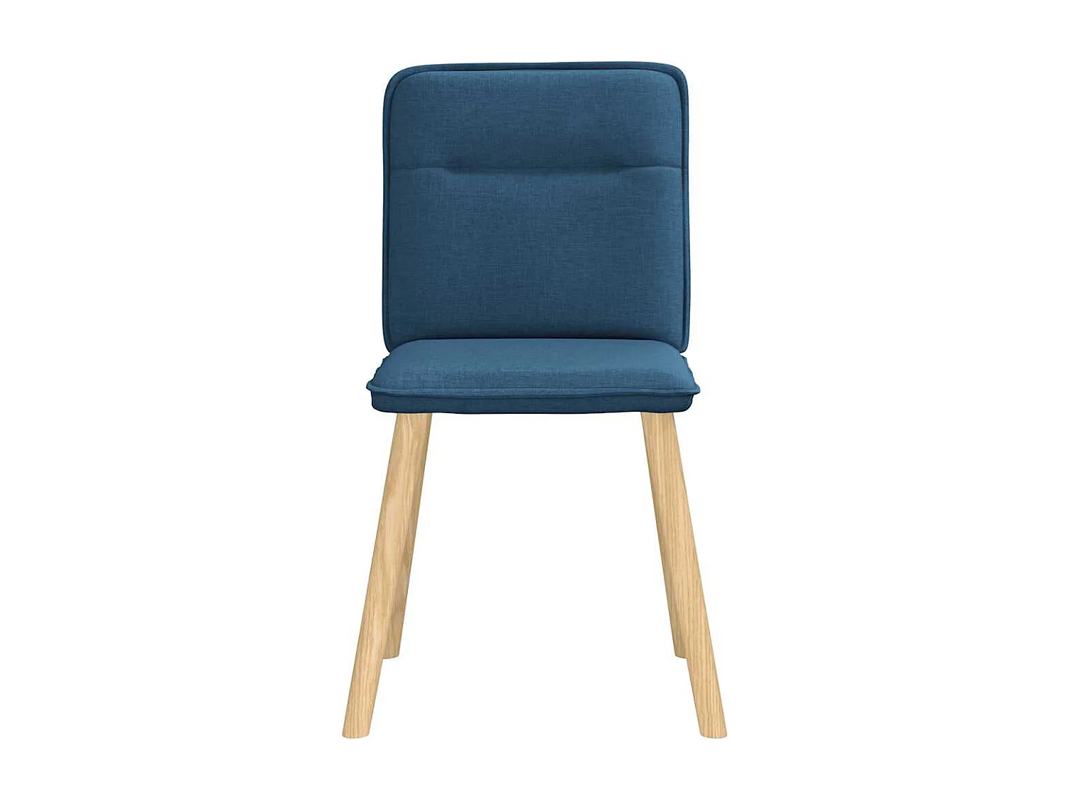 Cadeiras de jantar 4 peças tecido azul