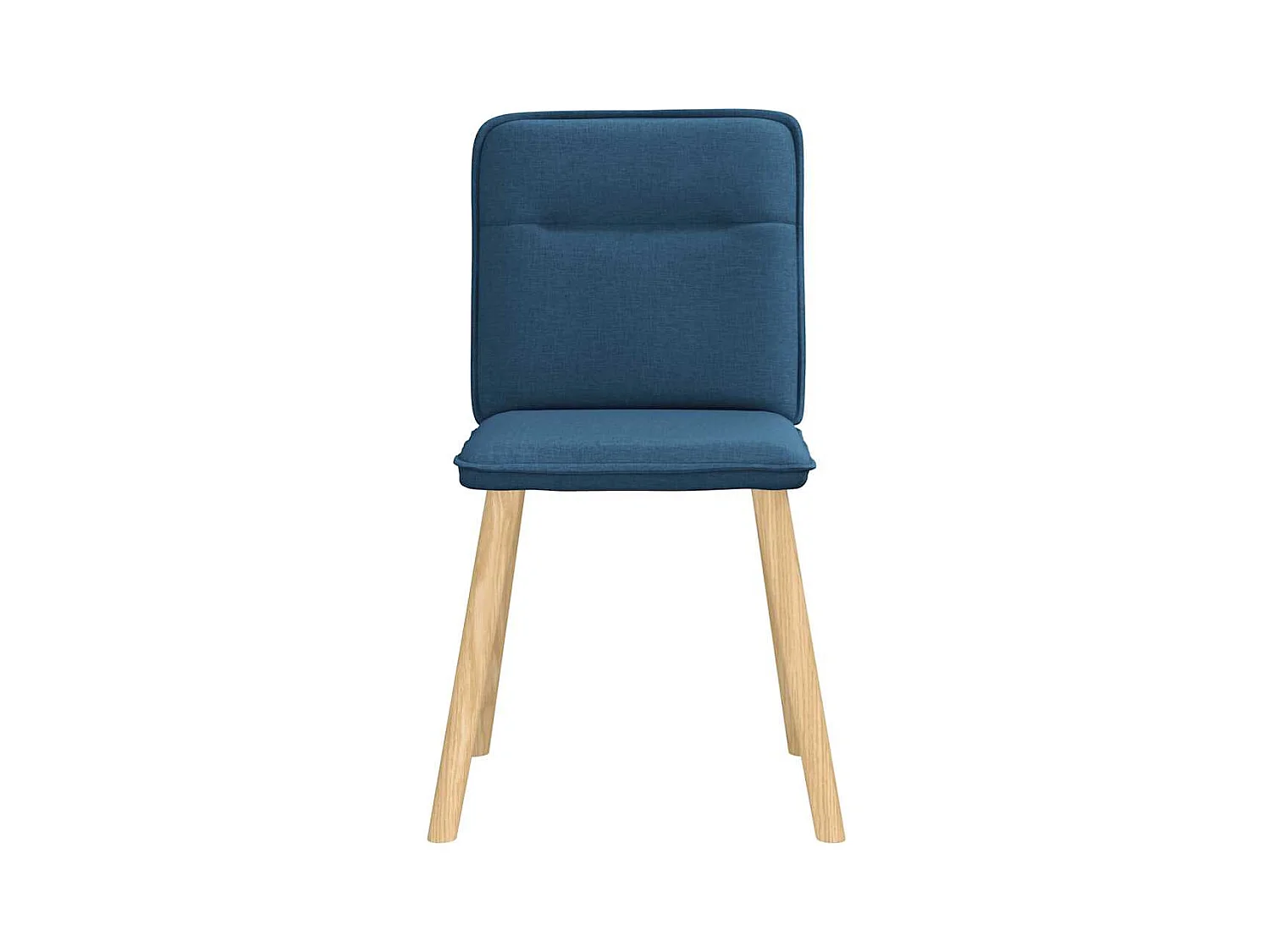 Chaises à manger lot de 4 bleu tissu