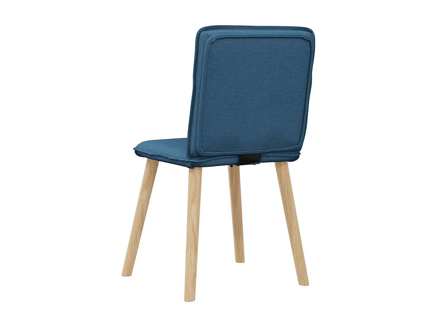 Chaises à manger lot de 4 bleu tissu