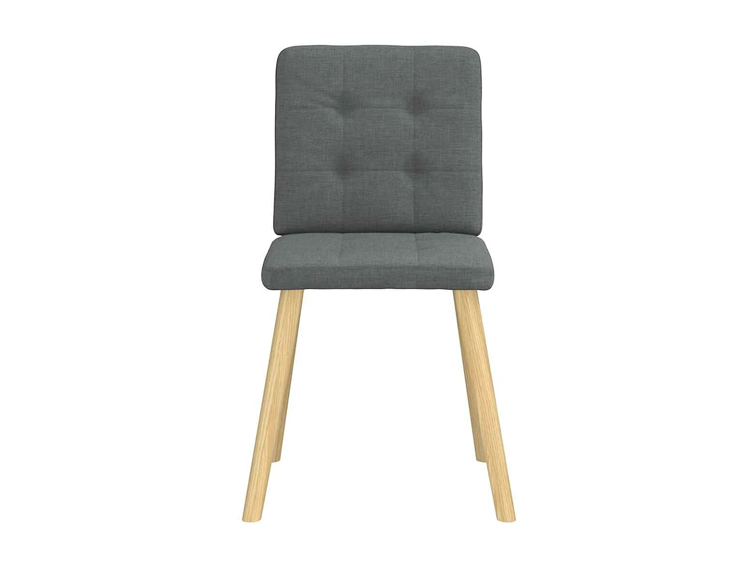 Eetkamerstoelen 2 st stof donkergrijs