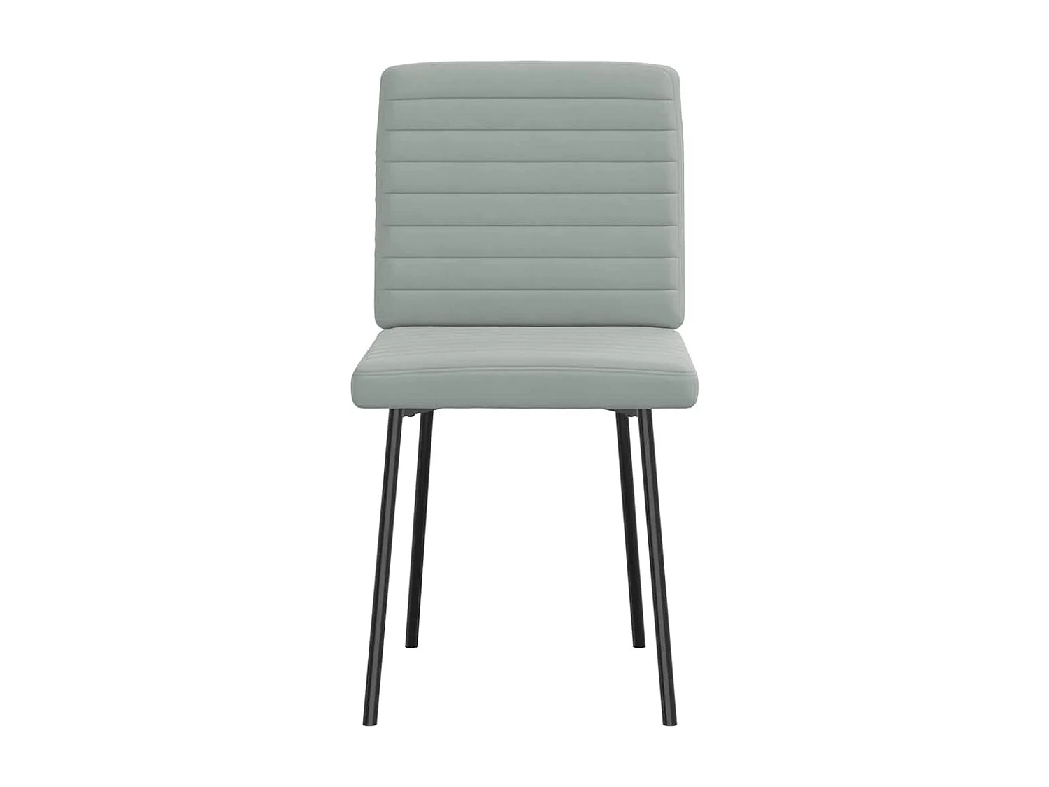 Chaises à manger lot de 2 Gris clair Velours