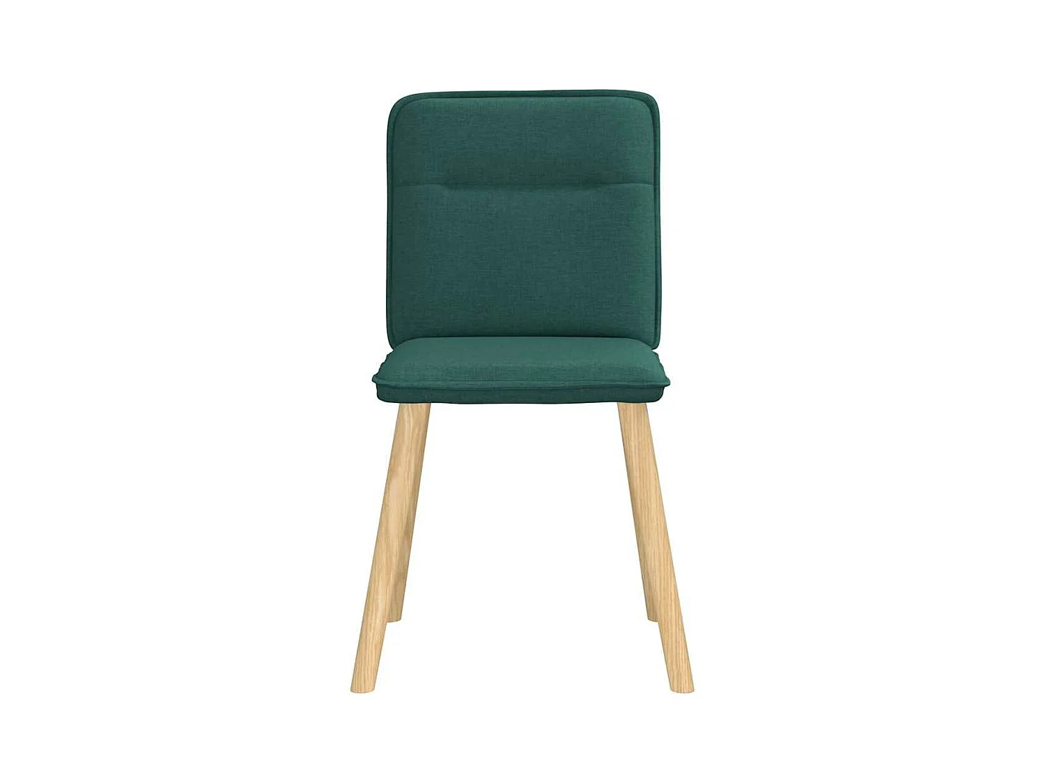 Chaises à manger lot de 2 vert foncé tissu