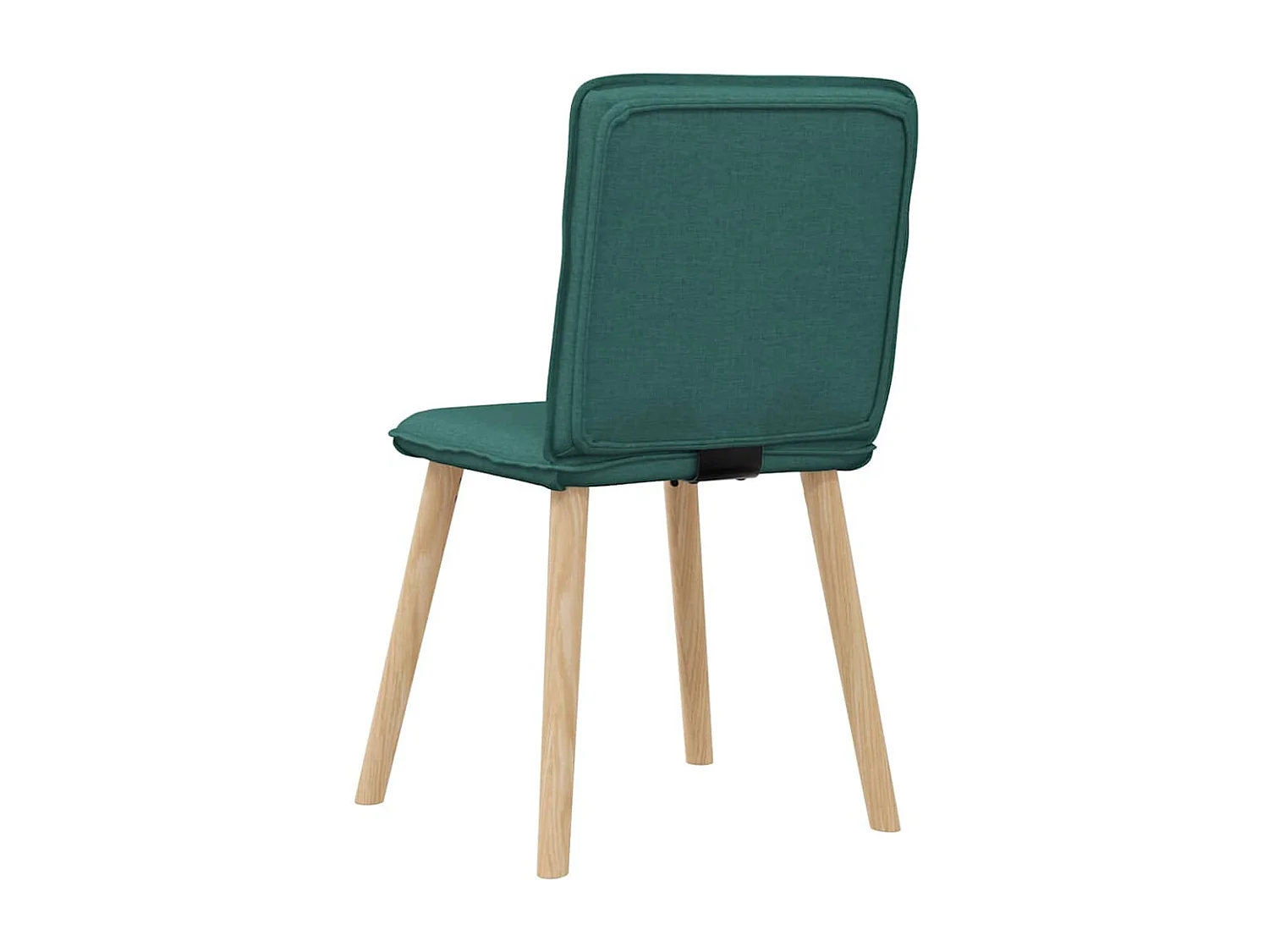 Chaises à manger lot de 2 vert foncé tissu