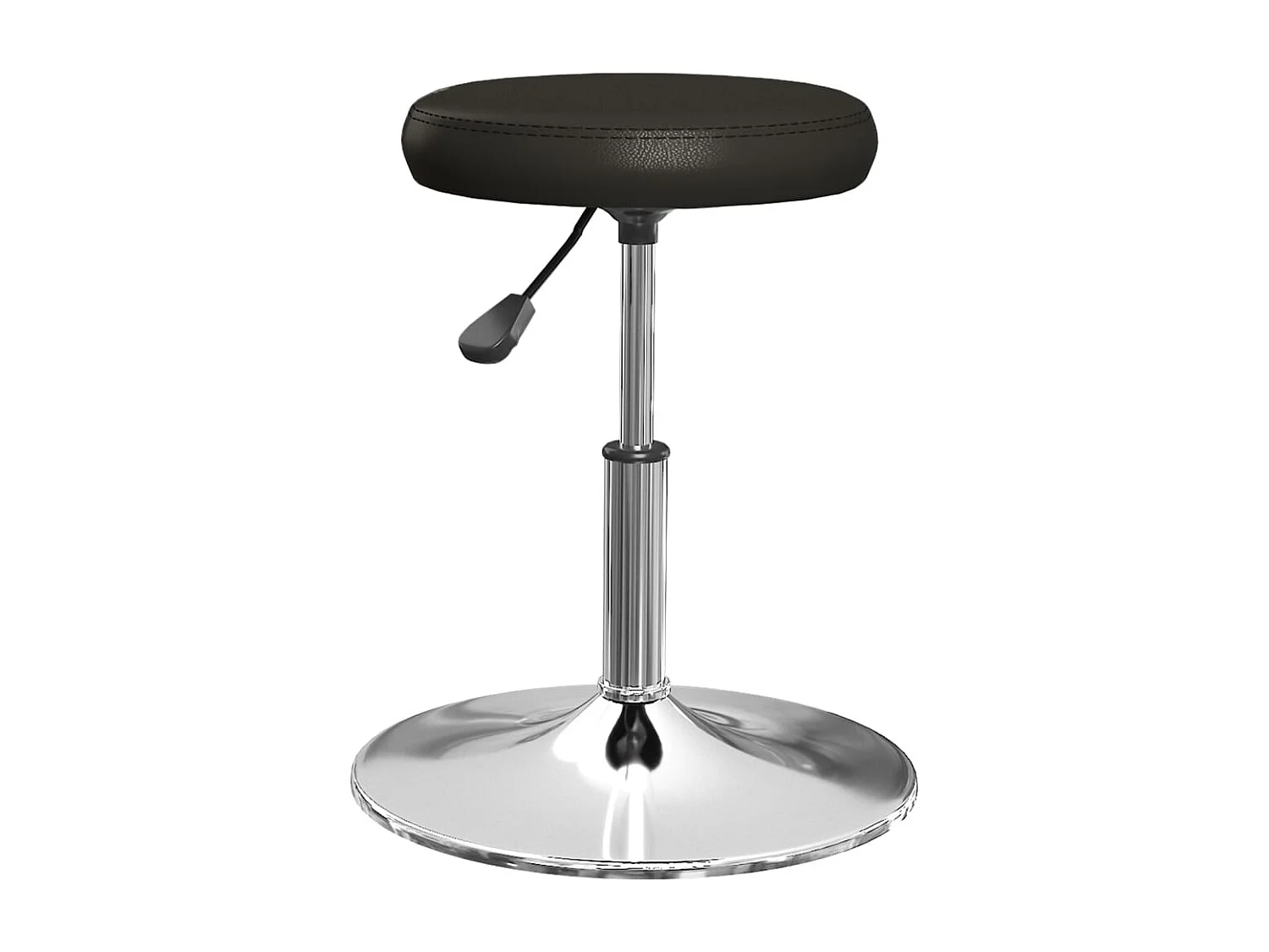 Sillas de comedor 4 unidades cuero sintético negro